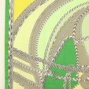 HERMES Carre 140 Scarf ""ROBE DU SOIR"" Cashmere Green Auth 134919M-5