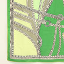 HERMES Carre 140 Scarf ""ROBE DU SOIR"" Cashmere Green Auth 134919M-8