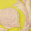 HERMES Carre 140 Scarf ""LE MORS A LA CONETABLE"" Cashmere White Auth 134921M-13