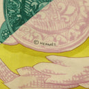 HERMES Carre 140 Scarf ""LE MORS A LA CONETABLE"" Cashmere White Auth 134921M-14