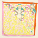HERMES Carre 140 Scarf ""LE MORS A LA CONETABLE"" Cashmere White Auth 134921M-15