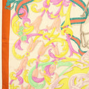 HERMES Carre 140 Scarf ""LE MORS A LA CONETABLE"" Cashmere White Auth 134921M-5