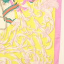 HERMES Carre 140 Scarf ""LE MORS A LA CONETABLE"" Cashmere White Auth 134921M-7