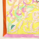 HERMES Carre 140 Scarf ""LE MORS A LA CONETABLE"" Cashmere White Auth 134921M-8