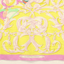 HERMES Carre 140 Scarf ""LE MORS A LA CONETABLE"" Cashmere White Auth 134921M-9