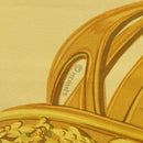 HERMES Carre 140 Scarf ""BRIDES de GALA"" Silk Gold Auth 134922M-11