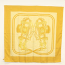 HERMES Carre 140 Scarf ""BRIDES de GALA"" Silk Gold Auth 134922M-13