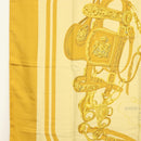 HERMES Carre 140 Scarf ""BRIDES de GALA"" Silk Gold Auth 134922M-5
