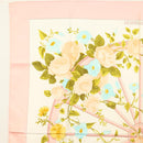 HERMES Carre 90 Scarf ""ROMANTIQUE"" Silk Pink Auth 134923-2