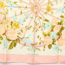 HERMES Carre 90 Scarf ""ROMANTIQUE"" Silk Pink Auth 134923-9