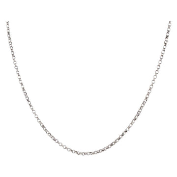 Chrome Hearts Roll Chain Necklace Ag925 Silver Auth 134925M