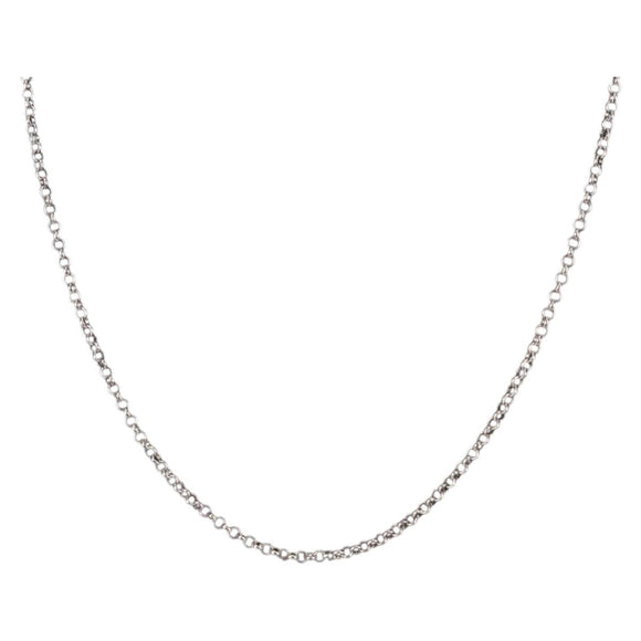 Chrome Hearts Roll Chain Necklace Ag925 Silver Auth 134925M