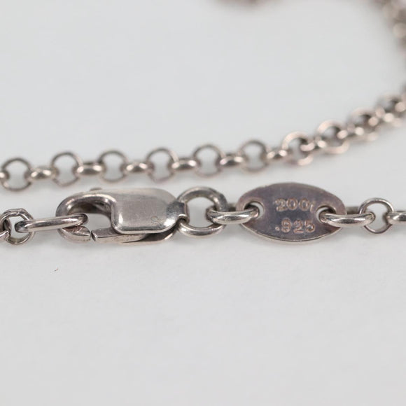 Chrome Hearts Roll Chain Necklace Ag925 Silver Auth 134925M