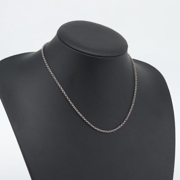 Chrome Hearts Roll Chain Halskette Ag925 Silber Auth 134925M