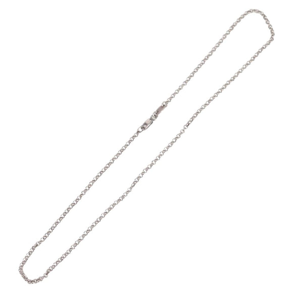 Chrome Hearts Roll Chain Necklace Ag925 Silver Auth 134925M