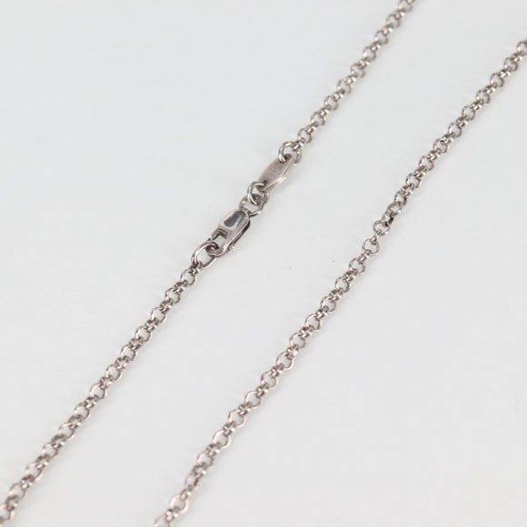 Chrome Hearts Roll Chain Necklace Ag925 Silver Auth 134925M