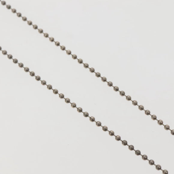 Chrome Hearts Pendant Tiny Dog Tag RS Cross Necklace Ag925 Silver Auth 134926M