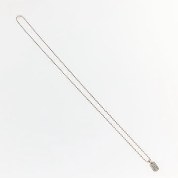 Chrome Hearts Pendant Tiny Dog Tag RS Cross Necklace Ag925 Silver Auth 134926M - 0