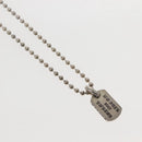Chrome Hearts Pendant Tiny Dog Tag RS Cross Necklace Ag925 Silver Auth 134926M-3