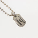 Chrome Hearts Pendant Tiny Dog Tag RS Cross Necklace Ag925 Silver Auth 134926M-4