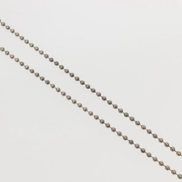 Chrome Hearts Pendant Tiny Dog Tag RS Cross Necklace Ag925 Silver Auth 134926M