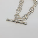 HERMES Chaine d'Ancre MM Bracelet Ag925 14 Links Silver Auth 134932M-6