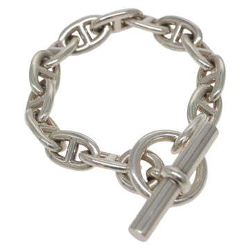 HERMES Chaine d'Ancre MM Bracelet Ag925 14 Links Silver Auth 134933M