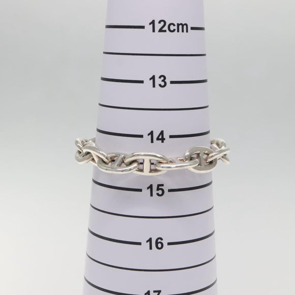 HERMES Chaine d'Ancre MM Bracelet Ag925 14 Links Silver Auth 134933SM