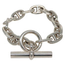 HERMES Chaine d'Ancre MM Bracelet Ag925 14 Links Silver Auth 134933M-2