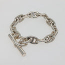 HERMES Chaine d'Ancre MM Bracelet Ag925 14 Links Silver Auth 134933M-5
