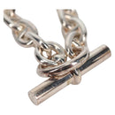 HERMES Chaine d'Ancre MM Bracelet Ag925 14 Links Silver Auth 134934M-3
