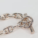 HERMES Chaine d'Ancre MM Bracelet Ag925 14 Links Silver Auth 134934M-4