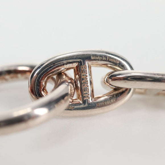 HERMES Chaine d'Ancre MM Bracelet Ag925 14 Links Silver Auth 134934M