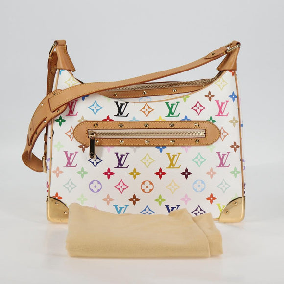 LOUIS VUITTON Monogram Multicolor Boulogne Bag White M92660 Auth 134950V