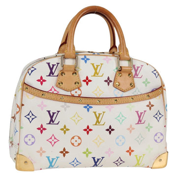 LOUIS VUITTON Monogram Multicolor Trouville Hand Bag White M92663 Auth 134951V