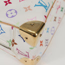 LOUIS VUITTON Monogram Multicolor Trouville Hand Bag White M92663 Auth 134951V-14