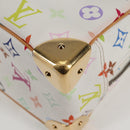 LOUIS VUITTON Monogram Multicolor Trouville Hand Bag White M92663 Auth 134951V-15