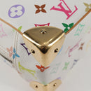 LOUIS VUITTON Monogram Multicolor Trouville Hand Bag White M92663 Auth 134951V-16