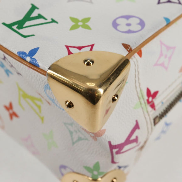 LOUIS VUITTON Monogram Multicolor Trouville Hand Bag White M92663 Auth 134951V