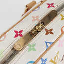 LOUIS VUITTON Monogram Multicolor Trouville Hand Bag White M92663 Auth 134951V-17