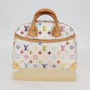 LOUIS VUITTON Monogram Multicolor Trouville Hand Bag White M92663 Auth 134951V-12