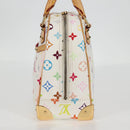 LOUIS VUITTON Monogram Multicolor Trouville Hand Bag White M92663 Auth 134951V-3