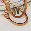 LOUIS VUITTON Monogram Multicolor Trouville Hand Bag White M92663 Auth 134951V-7