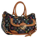 LOUIS VUITTON Monogram Multicolor Rita Tote Bag Black M40126 LV Auth 134954V-1
