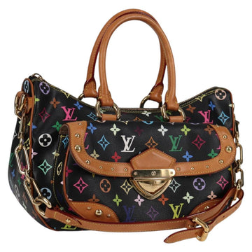 LOUIS VUITTON Monogram Multicolor Rita Tote Bag Black M40126 LV Auth 134954V