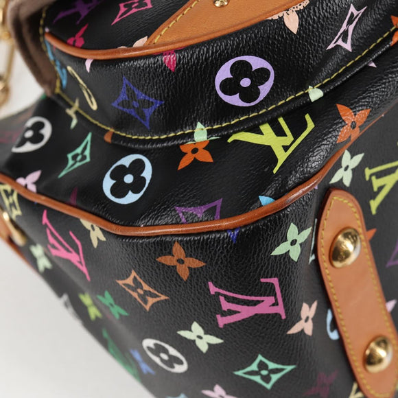 LOUIS VUITTON Monogram Multicolor Rita Tote Bag Black M40126 LV Auth 134954V