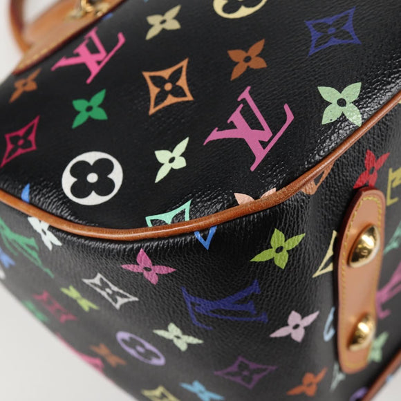 LOUIS VUITTON Monogram Multicolor Rita Tote Bag Black M40126 LV Auth 134954V
