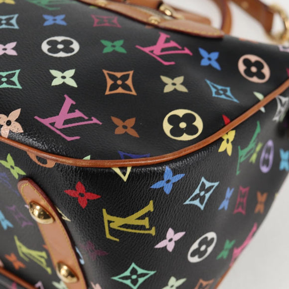 LOUIS VUITTON Monogram Multicolor Rita Tote Bag Black M40126 LV Auth 134954V