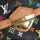 LOUIS VUITTON Monogram Multicolor Rita Tote Bag Black M40126 LV Auth 134954V-22