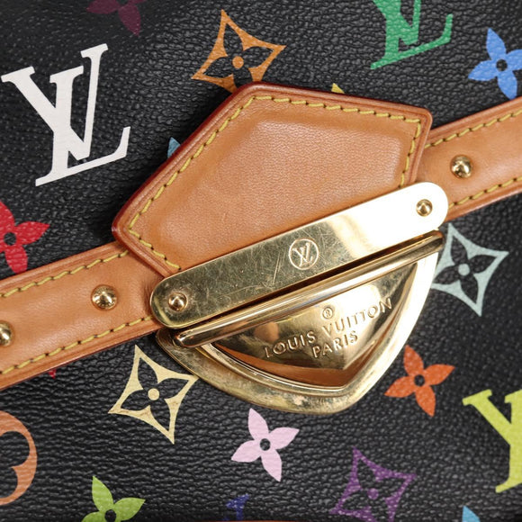 LOUIS VUITTON Monogram Multicolor Rita Tote Bag Black M40126 LV Auth 134954V